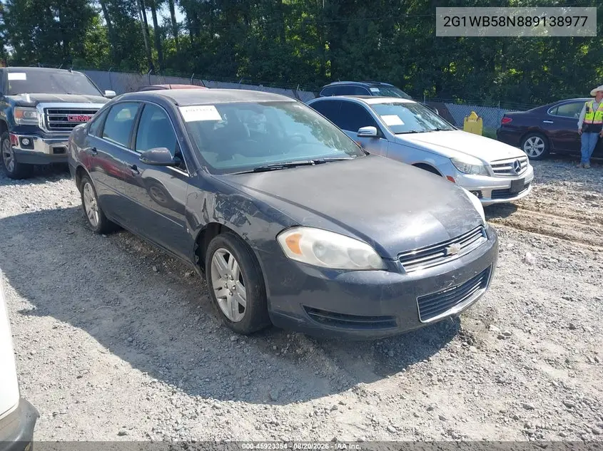CHEVROLET IMPALA 2008, VIN 2G1WB58N889138977