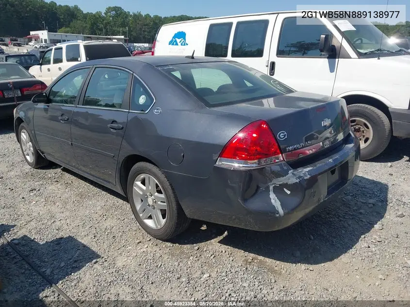 2008 CHEVROLET IMPALA VIN 2G1WB58N889138977 — фото 3