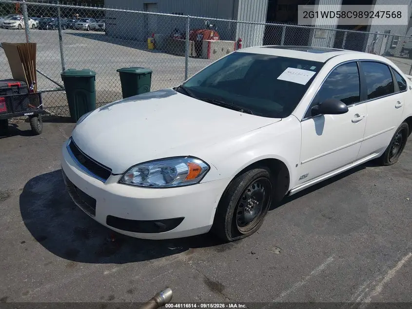 2008 CHEVROLET IMPALA VIN 2G1WD58C989247568 — фото 2