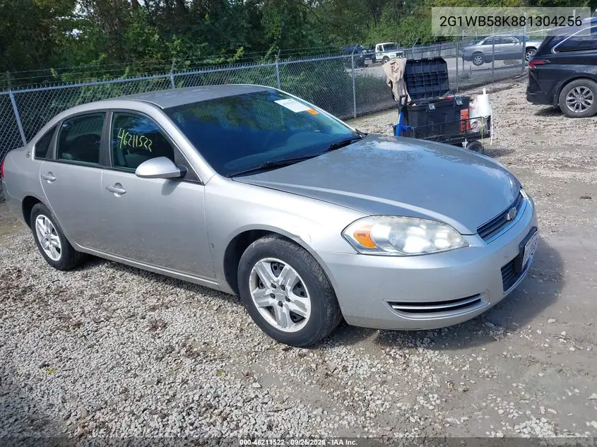 CHEVROLET IMPALA 2008, VIN 2G1WB58K881304256