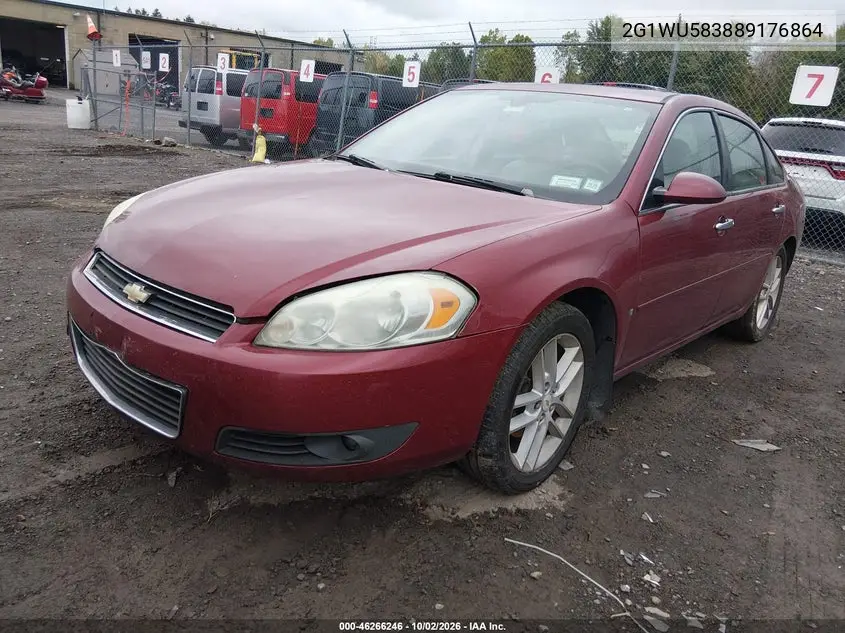 2008 CHEVROLET IMPALA VIN 2G1WU583889176864 — фото 2