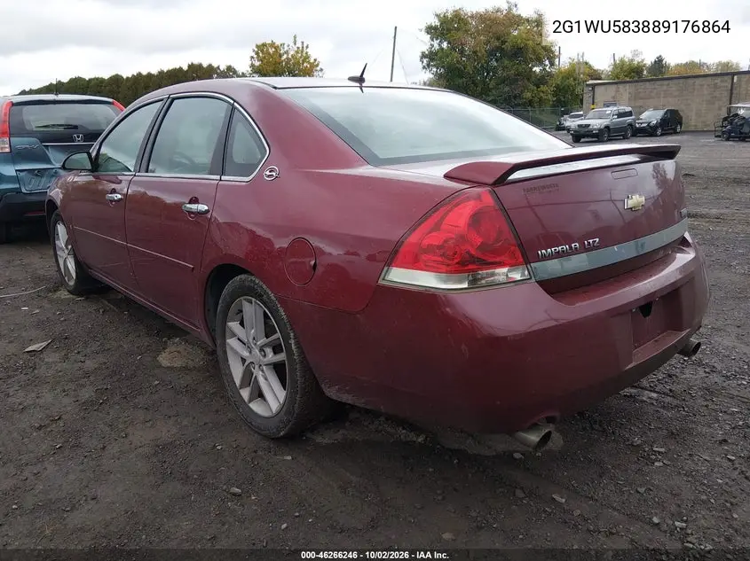 2008 CHEVROLET IMPALA VIN 2G1WU583889176864 — фото 3
