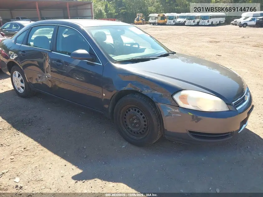 CHEVROLET IMPALA 2008, VIN 2G1WB58K689144766