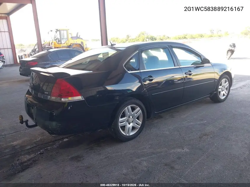 2008 CHEVROLET IMPALA VIN 2G1WC583889216167 — фото 4