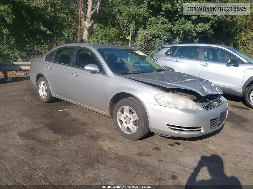 CHEVROLET IMPALA 2008, VIN 2G1WB58K789218695