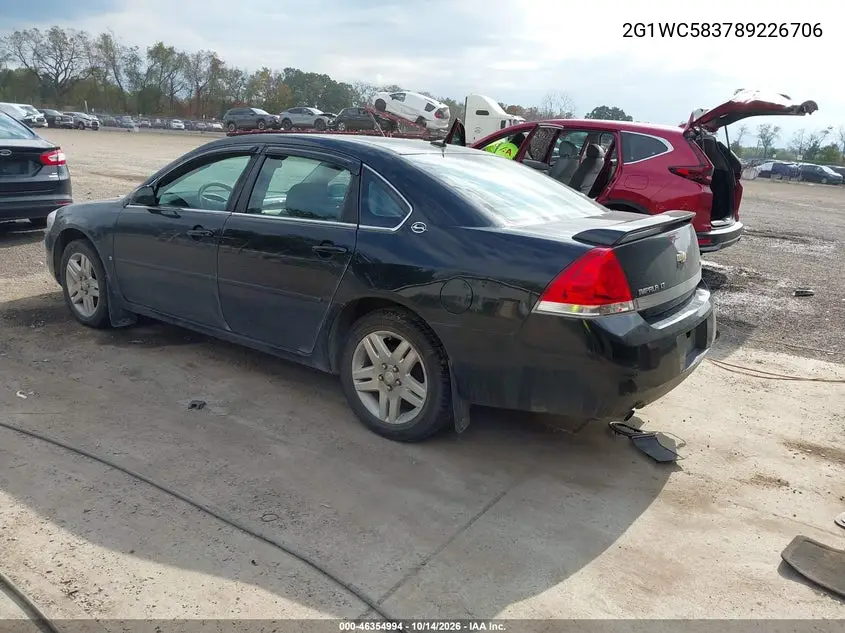 2008 CHEVROLET IMPALA VIN 2G1WC583789226706 — фото 3
