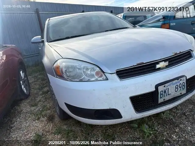 CHEVROLET IMPALA 2009, VIN 2G1WT57K991233410