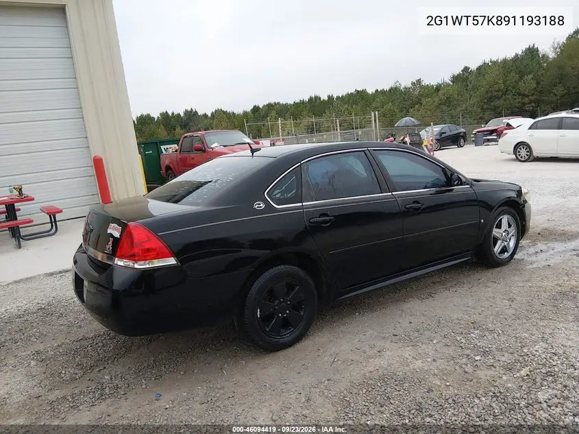 2009 CHEVROLET IMPALA VIN 2G1WT57K891193188 — фото 4