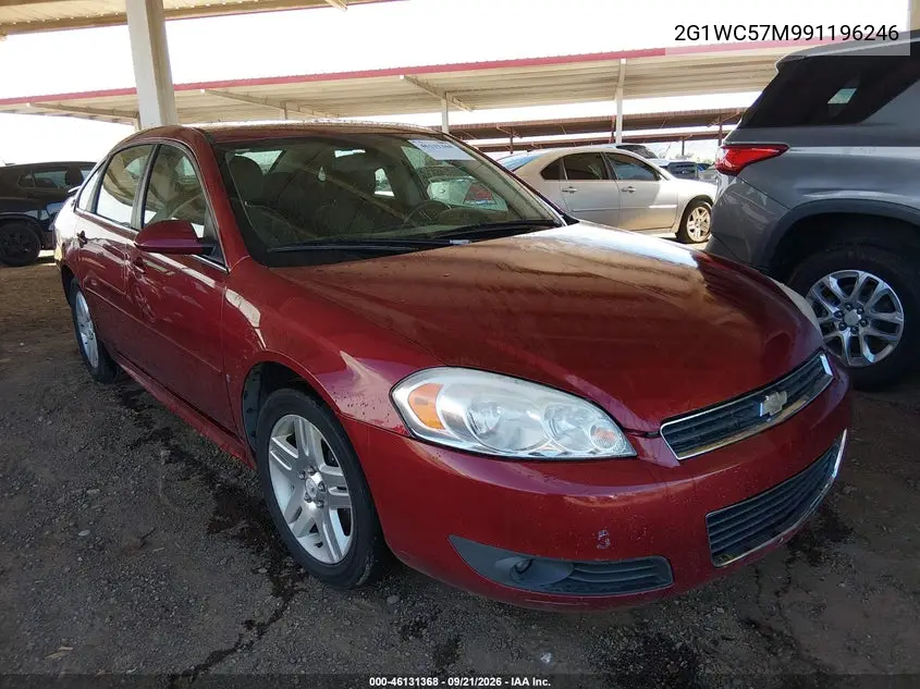CHEVROLET IMPALA 2009, VIN 2G1WC57M991196246