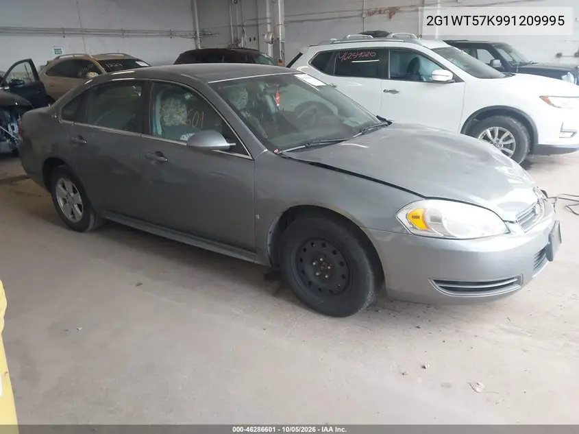 CHEVROLET IMPALA 2009, VIN 2G1WT57K991209995