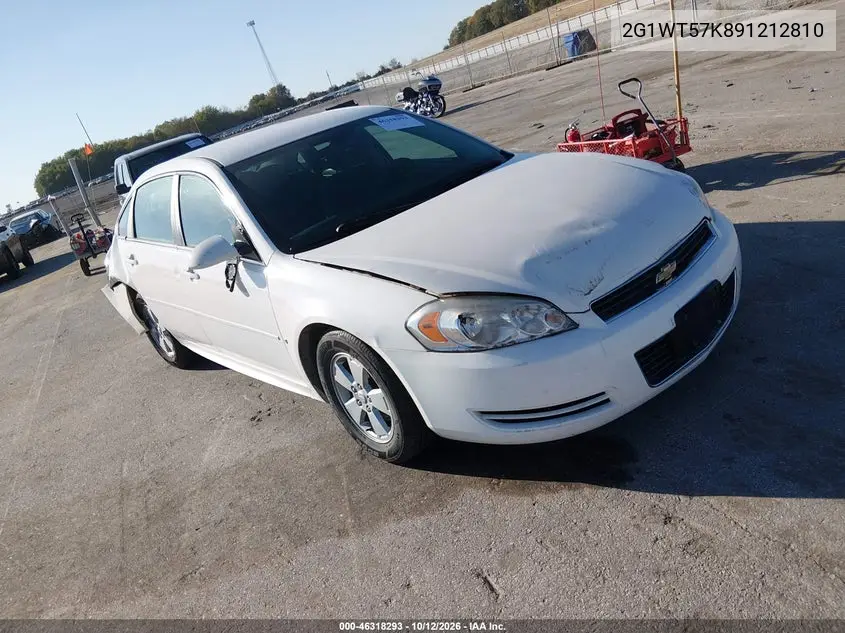 CHEVROLET IMPALA 2009, VIN 2G1WT57K891212810