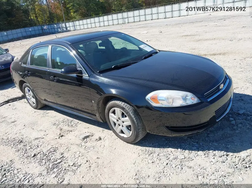 CHEVROLET IMPALA 2009, VIN 2G1WB57K291281592