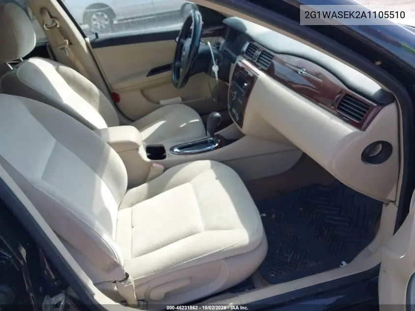 2010 CHEVROLET IMPALA VIN 2G1WASEK2A1105510 — фото 5