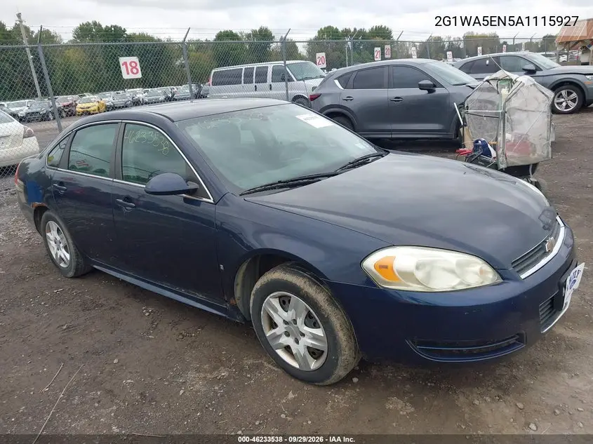 CHEVROLET IMPALA 2010, VIN 2G1WA5EN5A1115927