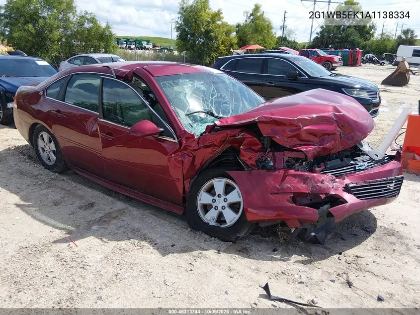 CHEVROLET IMPALA 2010, VIN 2G1WB5EK1A1138334