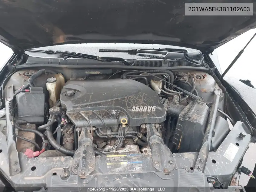 2011 CHEVROLET IMPALA VIN 2G1WA5EK3B1102603 — фото 10