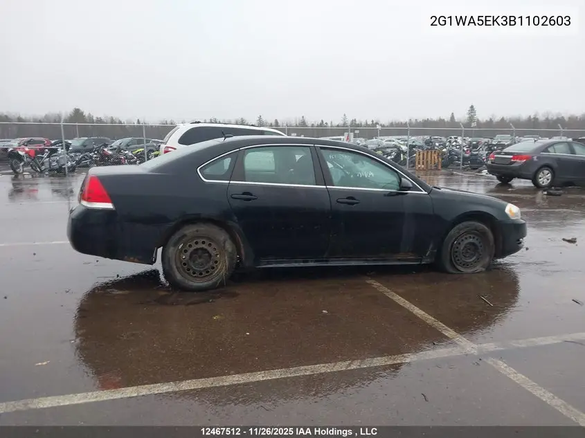 2011 CHEVROLET IMPALA VIN 2G1WA5EK3B1102603 — фото 13