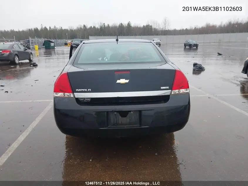 2011 CHEVROLET IMPALA VIN 2G1WA5EK3B1102603 — фото 16