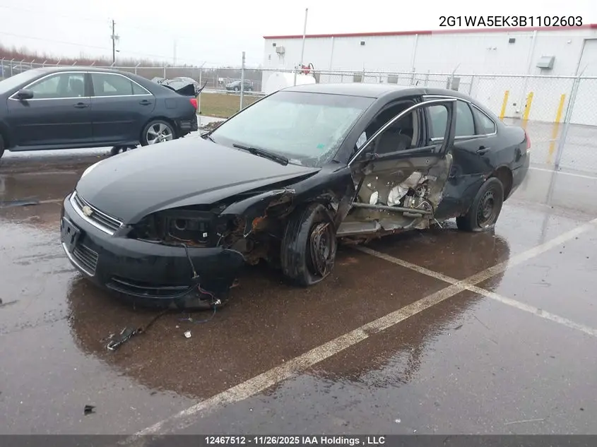 2011 CHEVROLET IMPALA VIN 2G1WA5EK3B1102603 — фото 20