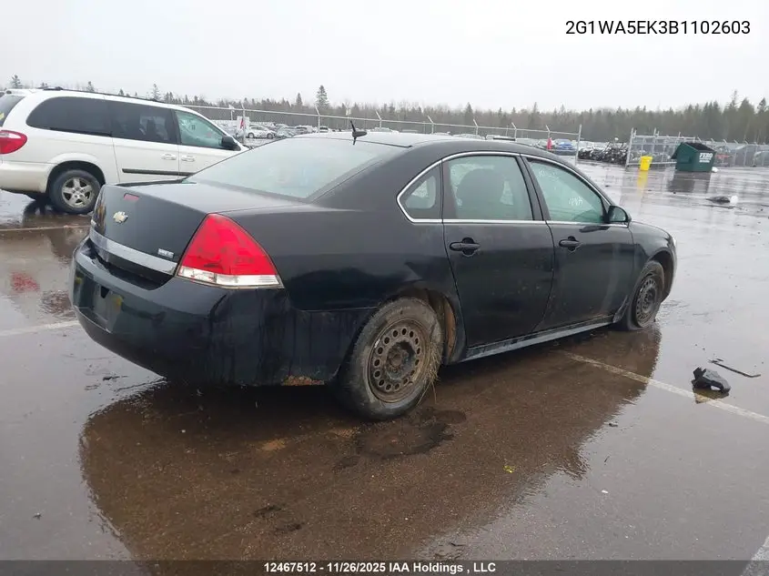 2011 CHEVROLET IMPALA VIN 2G1WA5EK3B1102603 — фото 4