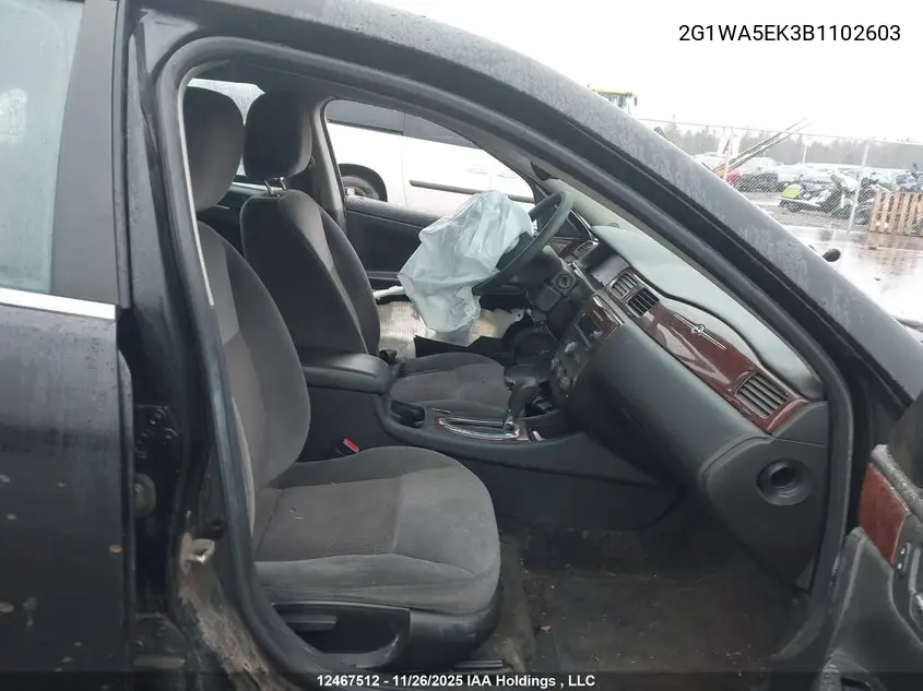 2011 CHEVROLET IMPALA VIN 2G1WA5EK3B1102603 — фото 5
