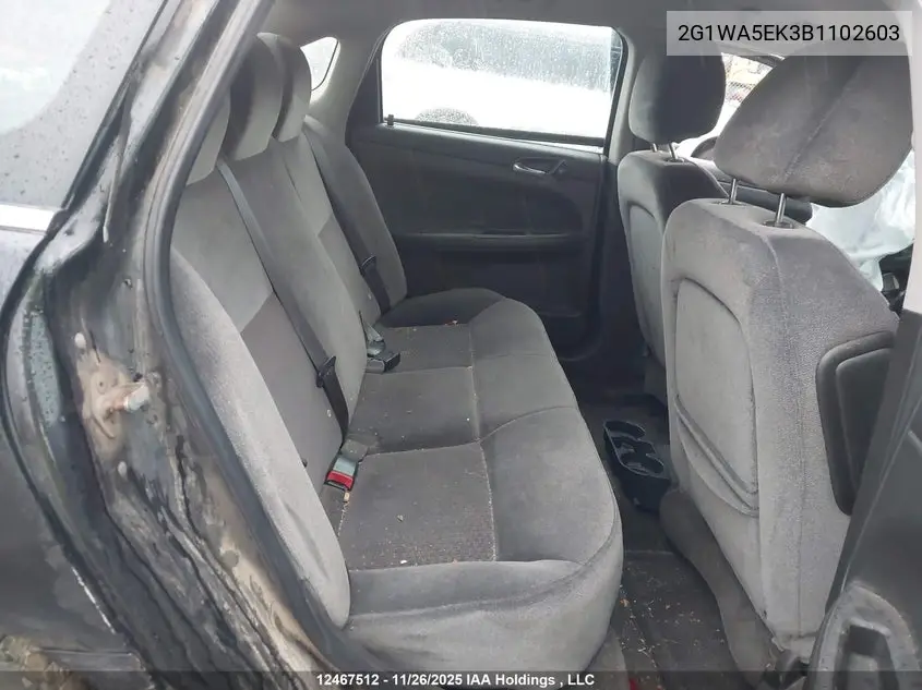 2011 CHEVROLET IMPALA VIN 2G1WA5EK3B1102603 — фото 8