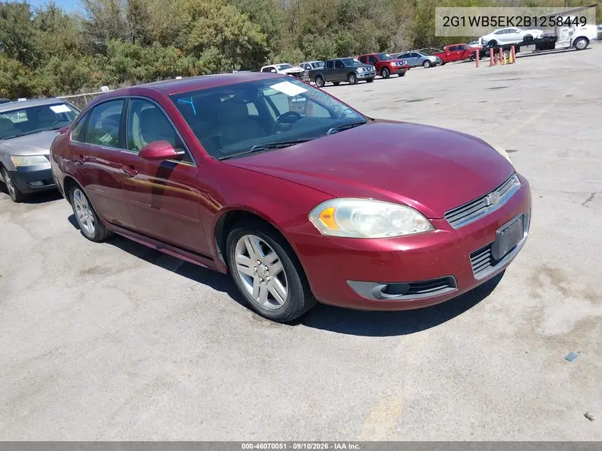 CHEVROLET IMPALA 2011, VIN 2G1WB5EK2B1258449