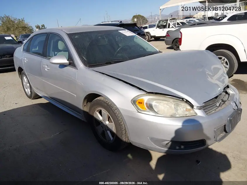 CHEVROLET IMPALA 2011, VIN 2G1WG5EK9B1204728