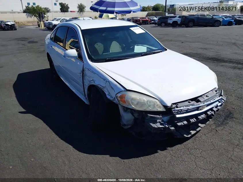 CHEVROLET IMPALA 2011, VIN 2G1WF5EK0B1143871