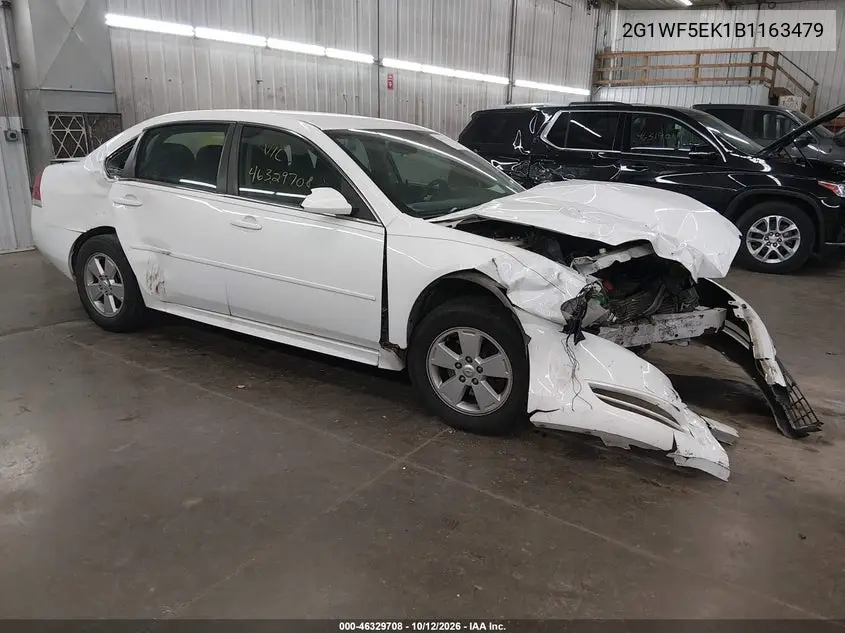 CHEVROLET IMPALA 2011, VIN 2G1WF5EK1B1163479