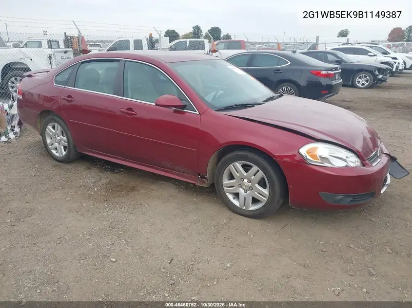 CHEVROLET IMPALA 2011, VIN 2G1WB5EK9B1149387