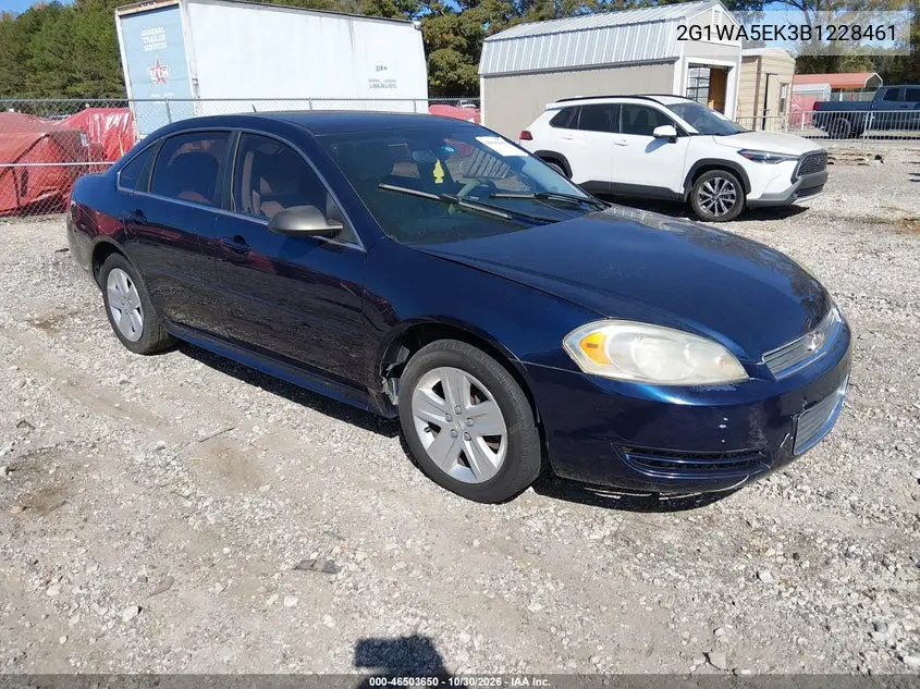 CHEVROLET IMPALA 2011, VIN 2G1WA5EK3B1228461