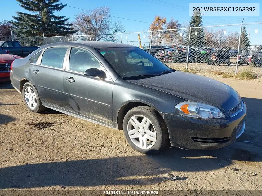CHEVROLET IMPALA 2012, VIN 2G1WB5E3XC1263392
