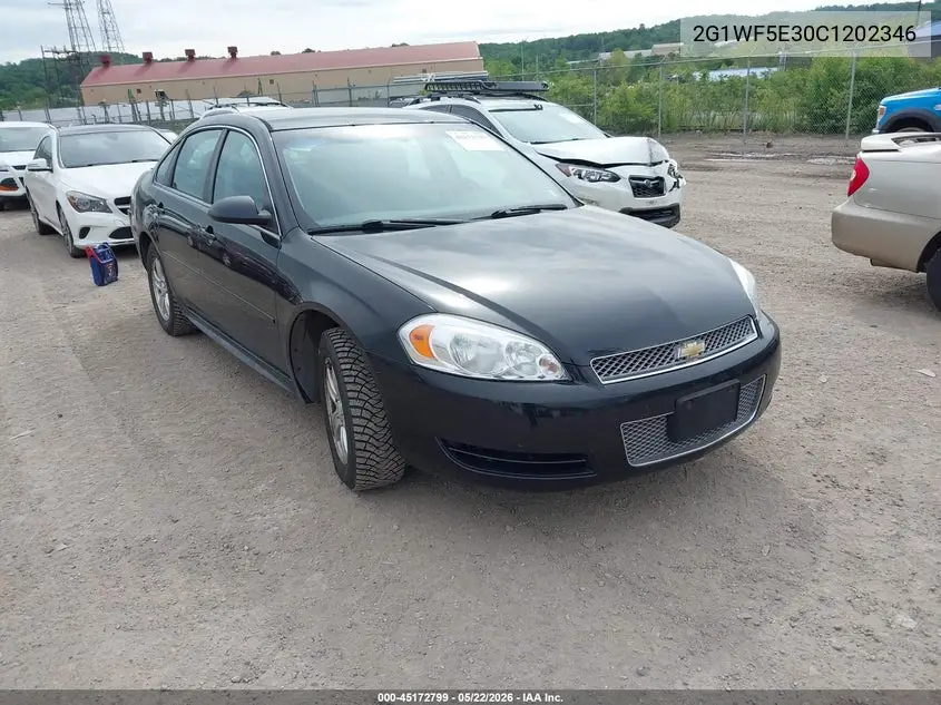 CHEVROLET IMPALA 2012, VIN 2G1WF5E37C1327991