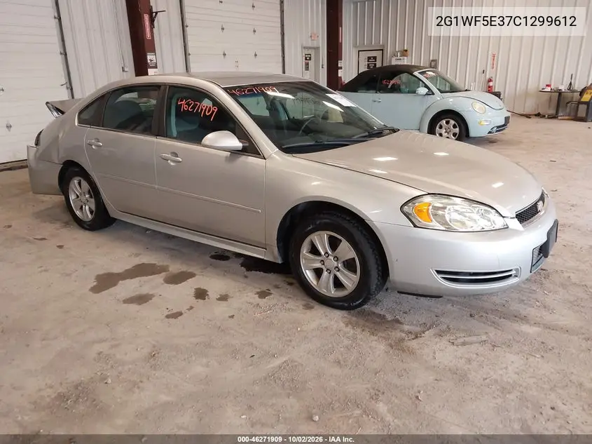 CHEVROLET IMPALA 2012, VIN 2G1WF5E37C1299612