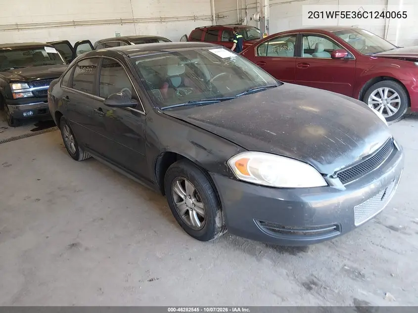 CHEVROLET IMPALA 2012, VIN 2G1WF5E36C1240065