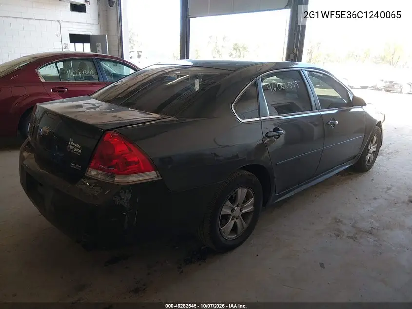 2012 CHEVROLET IMPALA VIN 2G1WF5E36C1240065 — фото 4
