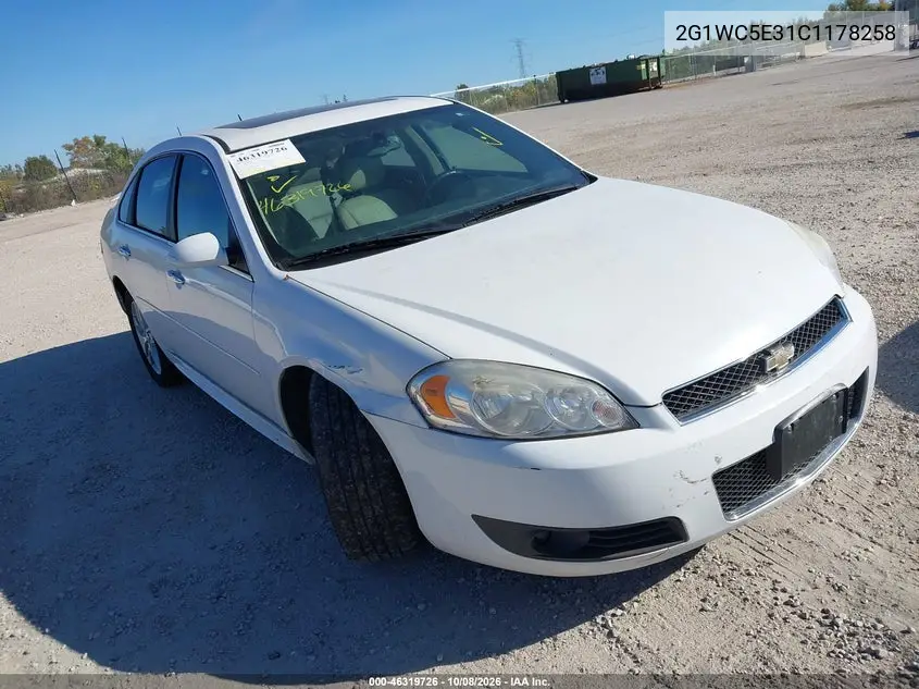 CHEVROLET IMPALA 2012, VIN 2G1WC5E31C1178258