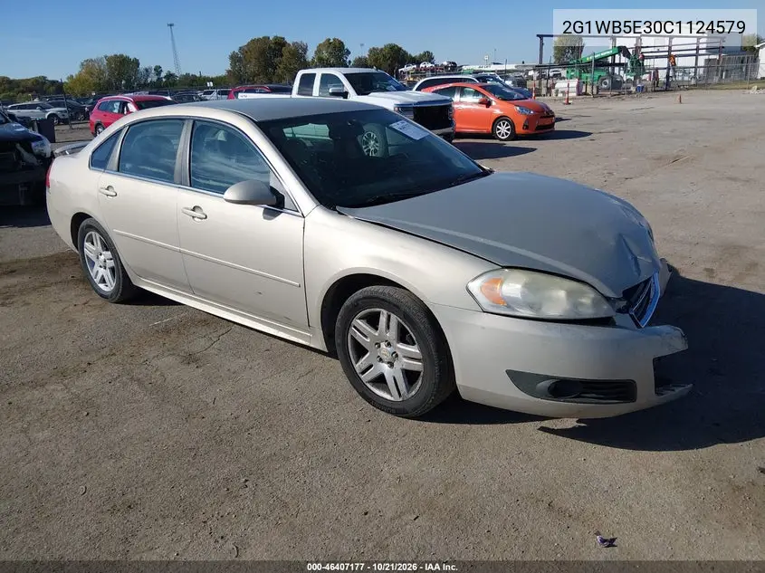 CHEVROLET IMPALA 2012, VIN 2G1WB5E30C1124579