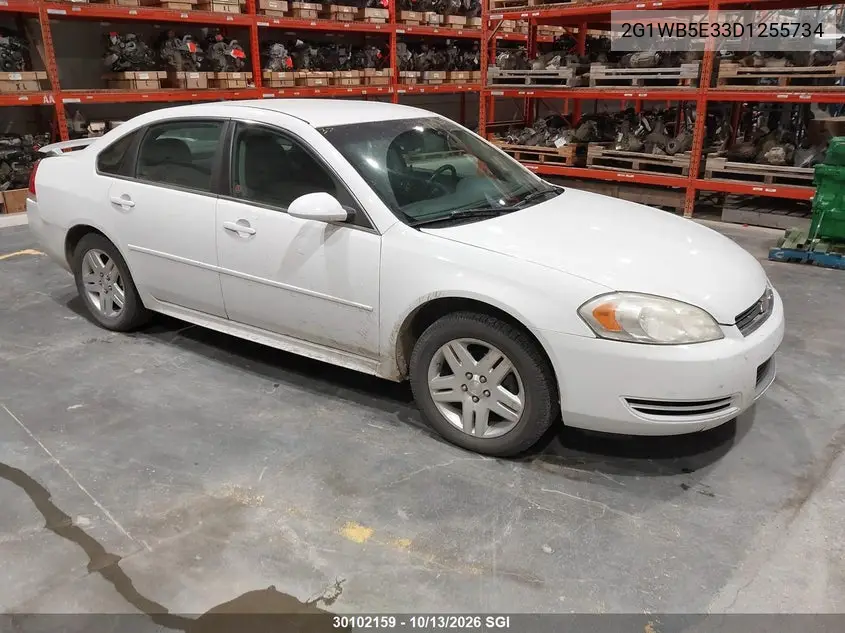 CHEVROLET IMPALA 2013, VIN 2G1WB5E33D1255734