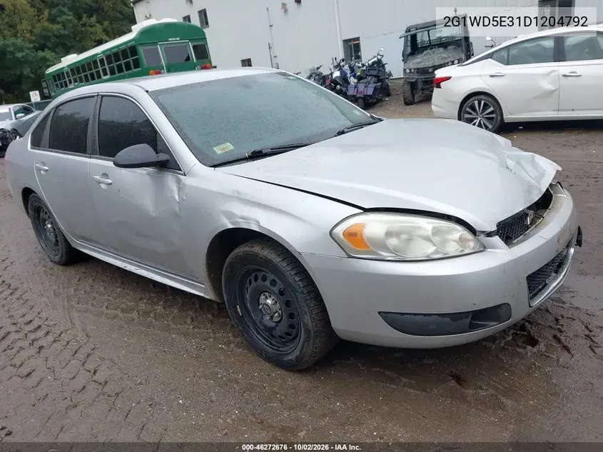 CHEVROLET IMPALA 2013, VIN 2G1WD5E31D1204792