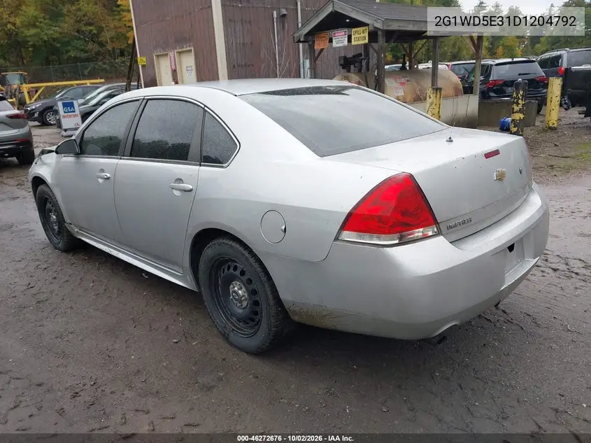 2013 CHEVROLET IMPALA VIN 2G1WD5E31D1204792 — фото 3