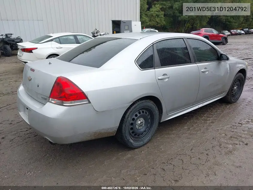 2013 CHEVROLET IMPALA VIN 2G1WD5E31D1204792 — фото 4