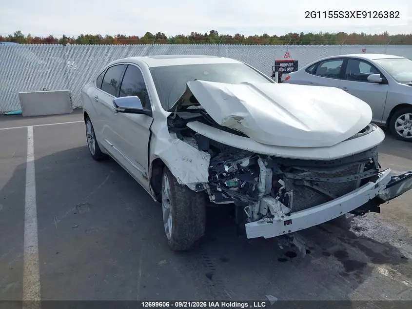 CHEVROLET IMPALA 2014, VIN 2G1155S3XE9126382