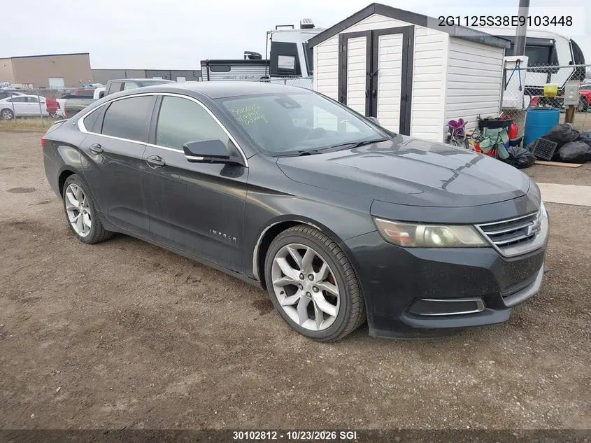 CHEVROLET IMPALA 2014, VIN 2G1125S38E9103448