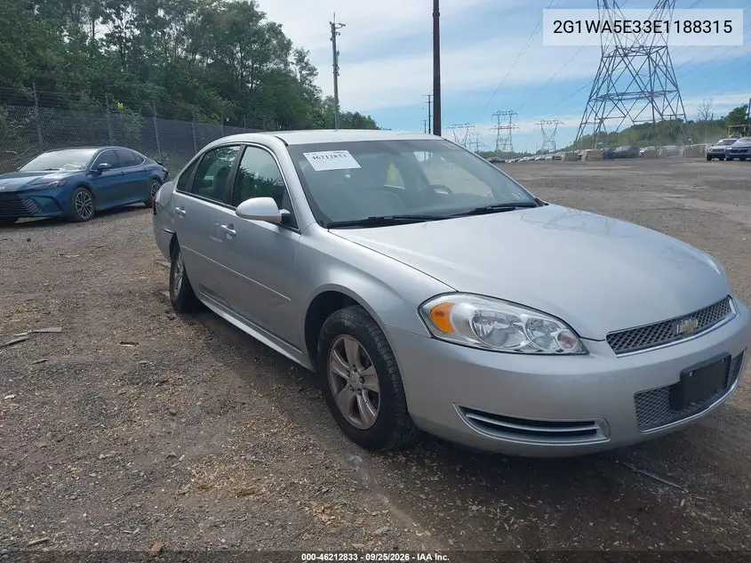 CHEVROLET IMPALA 2014, VIN 2G1WA5E33E1188315