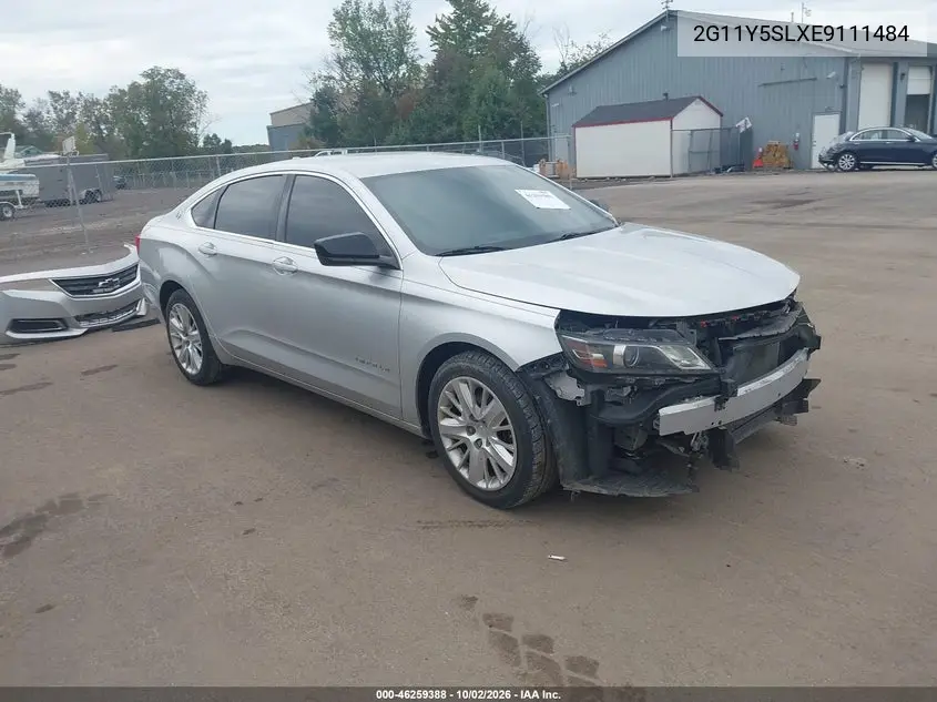 CHEVROLET IMPALA 2014, VIN 2G11Y5SLXE9111484