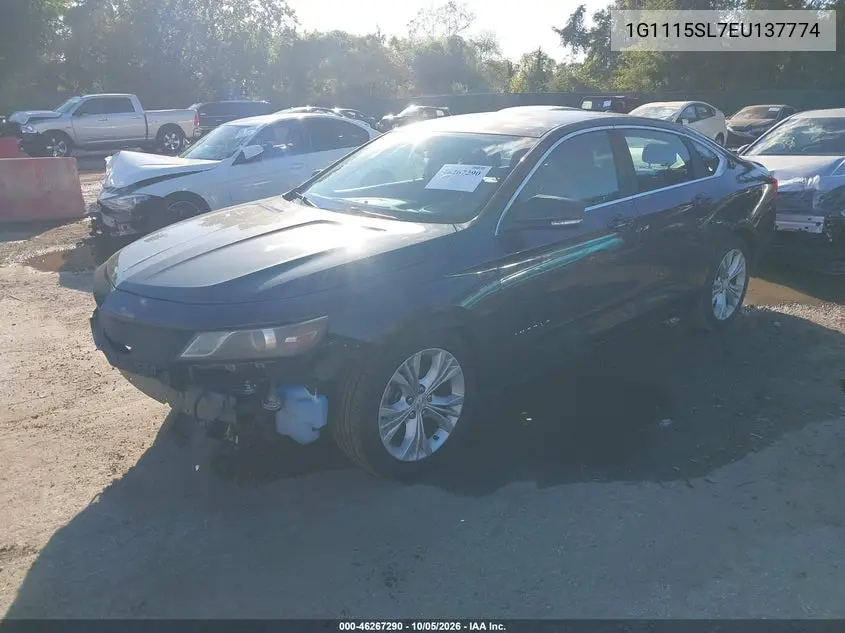 2014 CHEVROLET IMPALA VIN 1G1115SL7EU137774 — фото 2