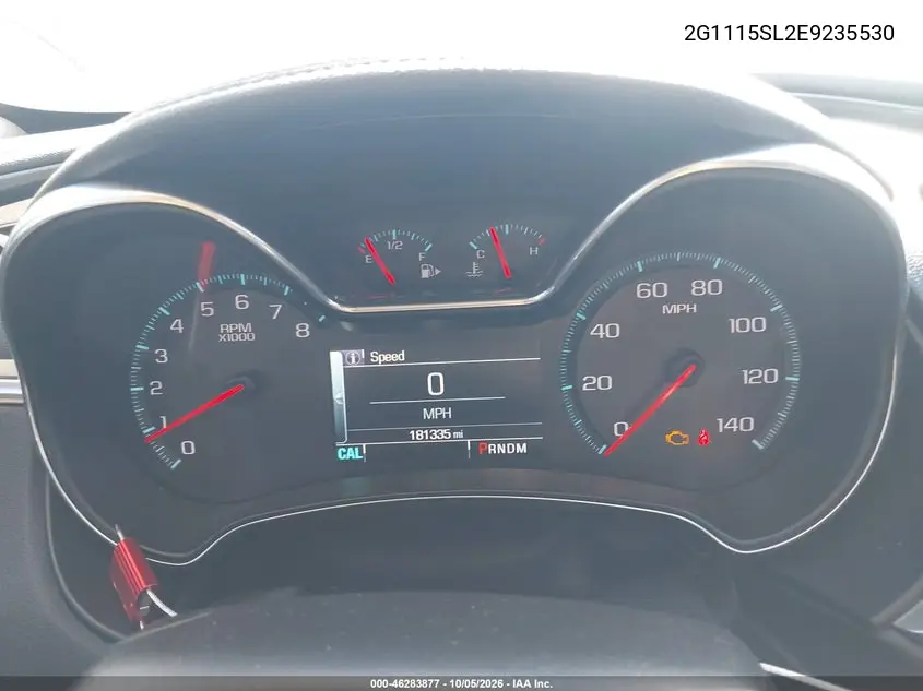 2014 CHEVROLET IMPALA VIN 2G1115SL2E9235530 — фото 7