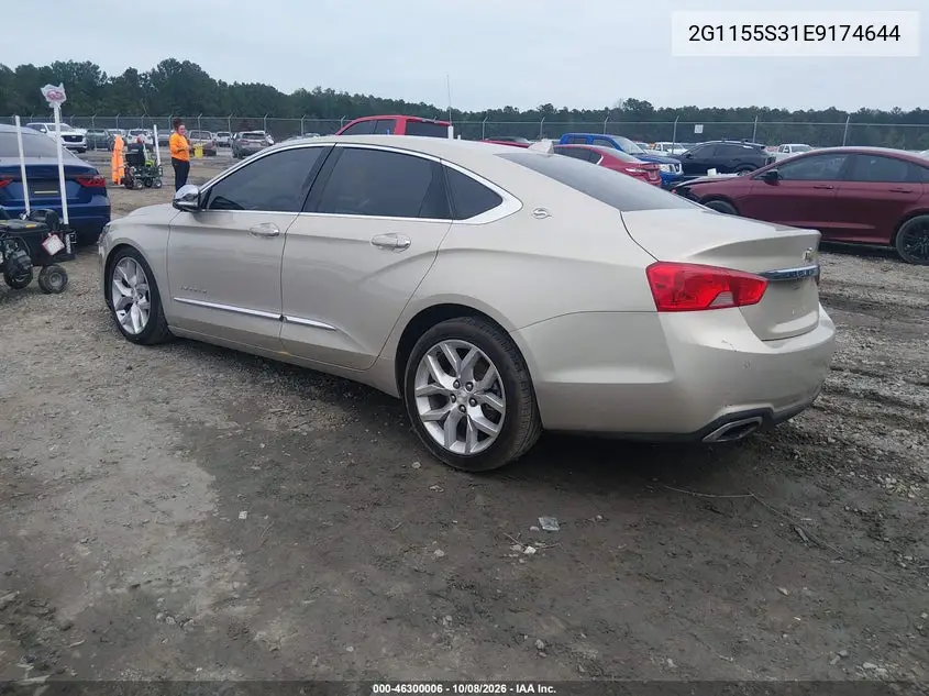 2014 CHEVROLET IMPALA VIN 2G1155S31E9174644 — фото 3